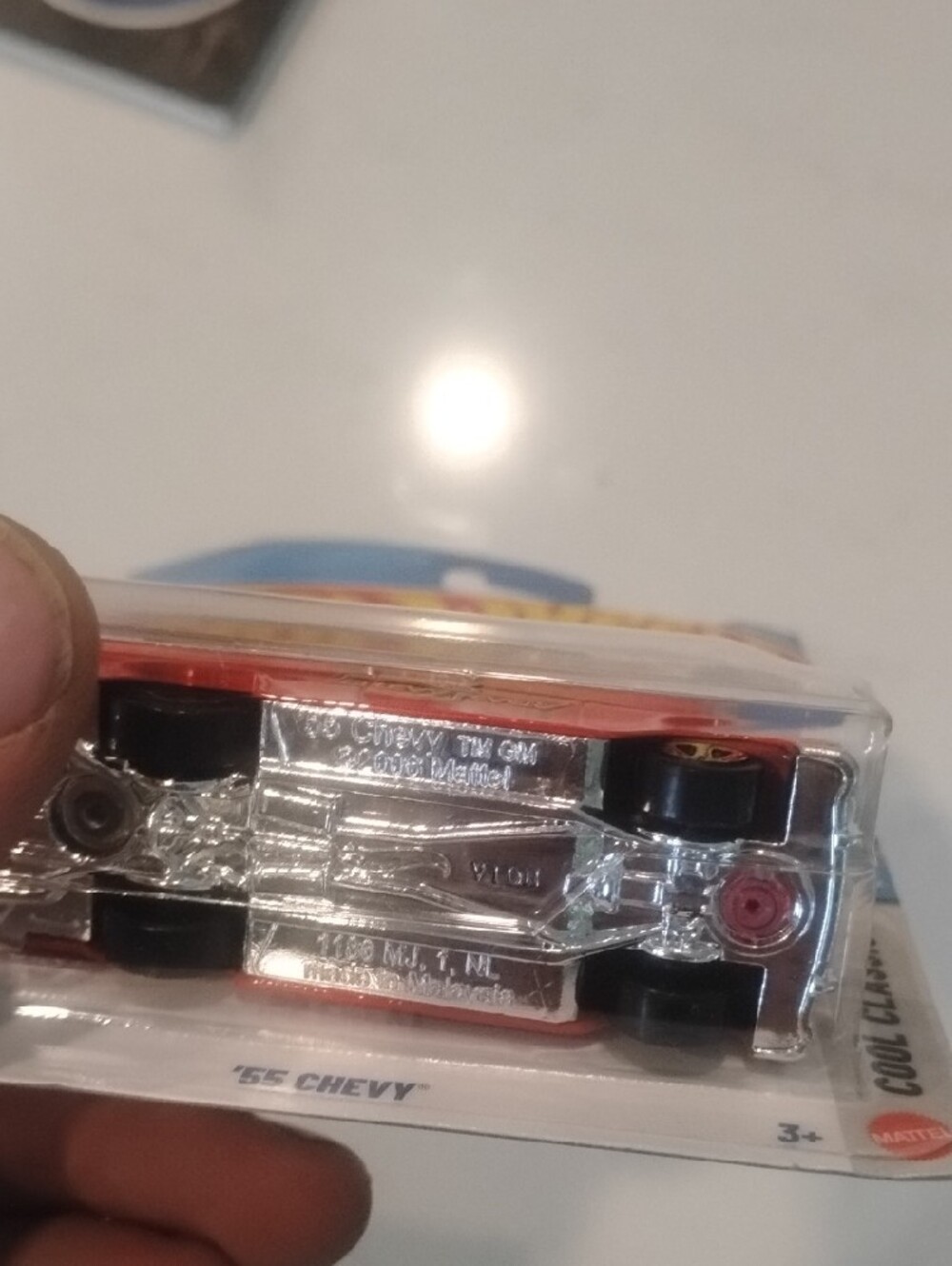Mattel Hot Wheels '55 Chevy - Red with Gold Accents - Picture 8 of 8